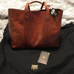 Gorgeous Frye red clay Shopper Tote Bag 358.00